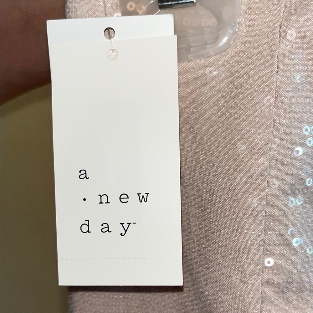 a new day Full Lined Shimmering Sequin Mini Skirt - Cream - Picture 2 of 5